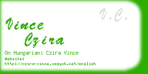 vince czira business card